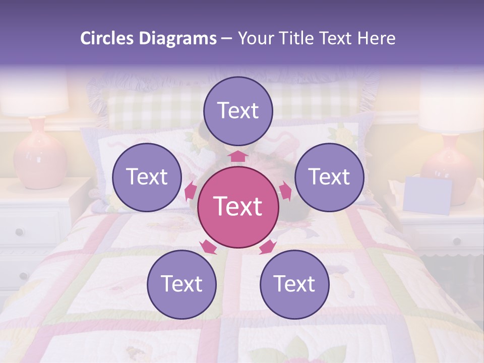 Pretty Kids Room, Toddlers Pink Bedroom Decor Style PowerPoint Template