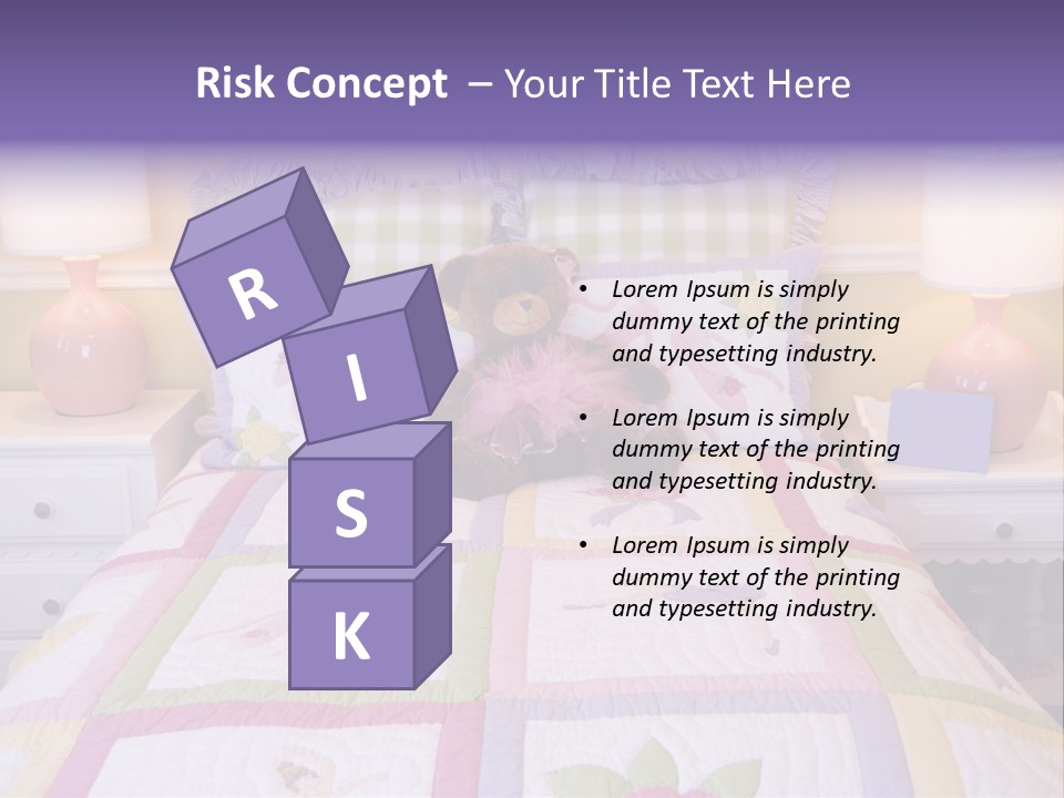 Pretty Kids Room, Toddlers Pink Bedroom Decor Style PowerPoint Template