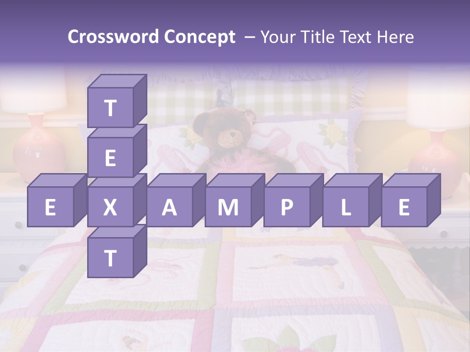 Pretty Kids Room, Toddlers Pink Bedroom Decor Style PowerPoint Template