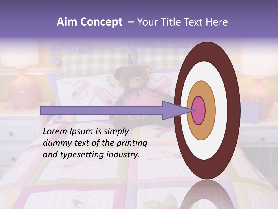 Pretty Kids Room, Toddlers Pink Bedroom Decor Style PowerPoint Template