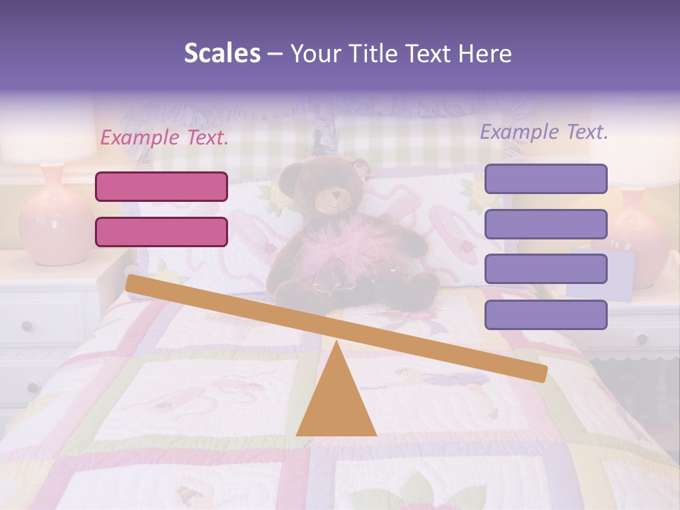 Pretty Kids Room, Toddlers Pink Bedroom Decor Style PowerPoint Template