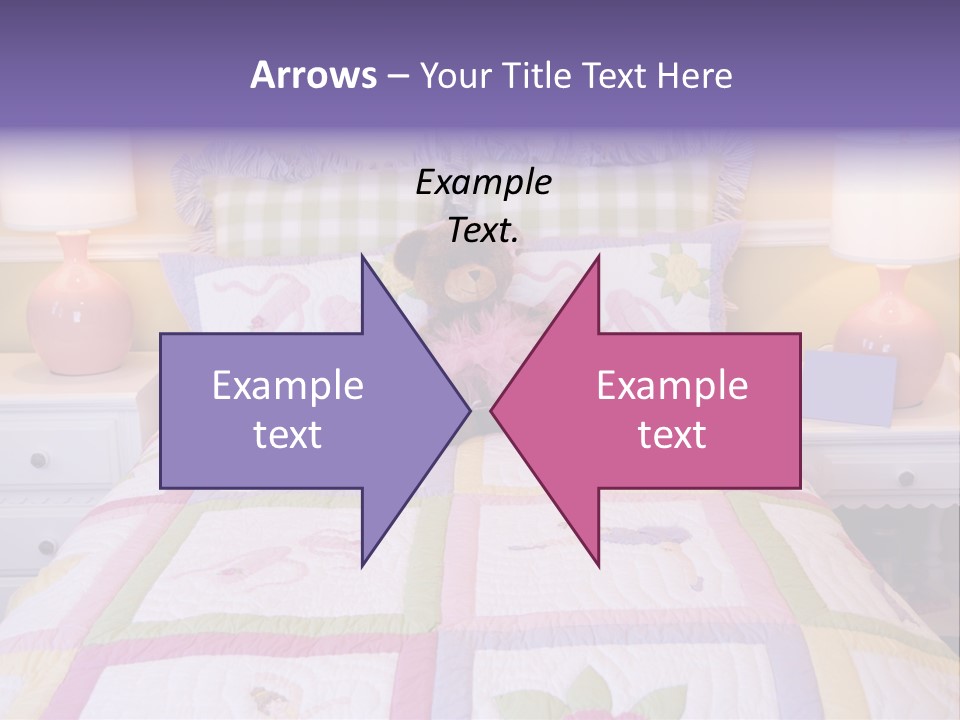 Pretty Kids Room, Toddlers Pink Bedroom Decor Style PowerPoint Template