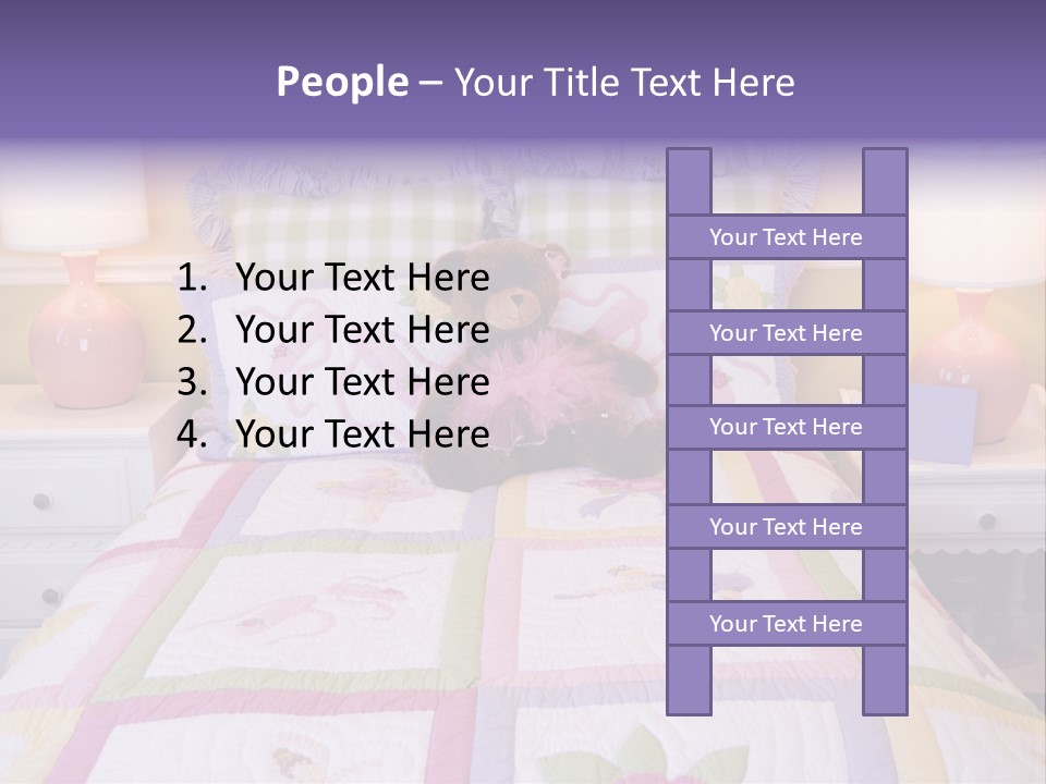 Pretty Kids Room, Toddlers Pink Bedroom Decor Style PowerPoint Template