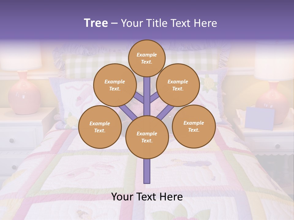 Pretty Kids Room, Toddlers Pink Bedroom Decor Style PowerPoint Template