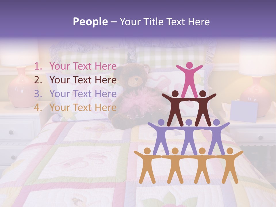 Pretty Kids Room, Toddlers Pink Bedroom Decor Style PowerPoint Template