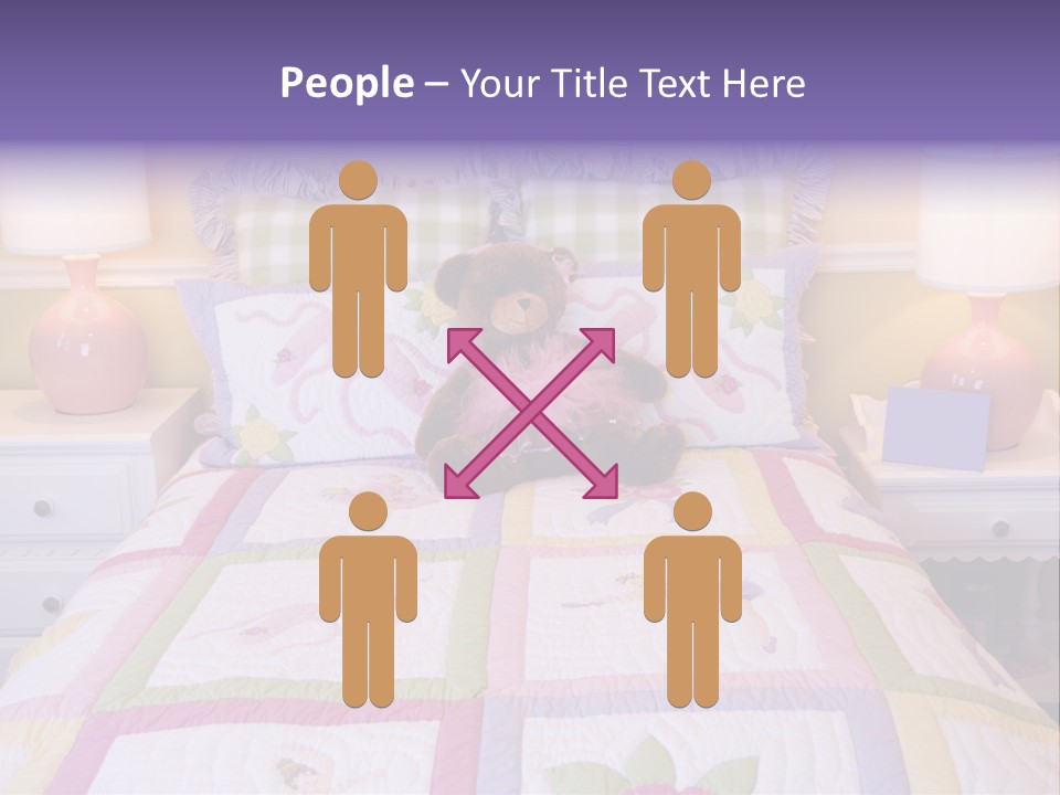 Pretty Kids Room, Toddlers Pink Bedroom Decor Style PowerPoint Template