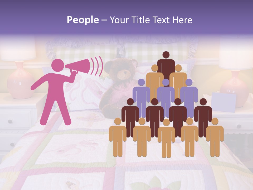 Pretty Kids Room, Toddlers Pink Bedroom Decor Style PowerPoint Template