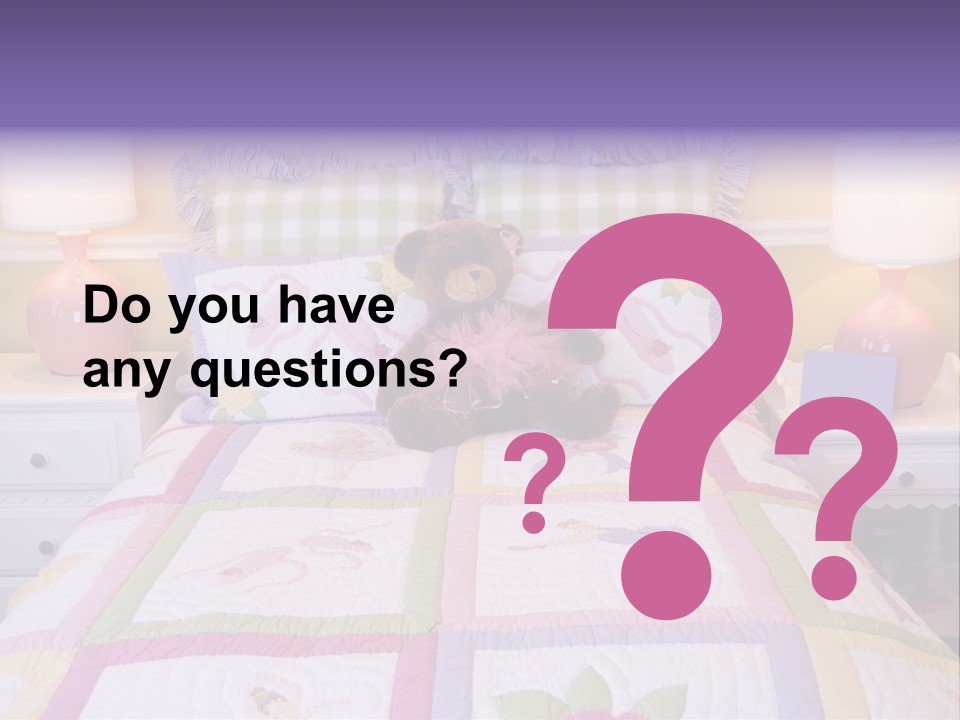 Pretty Kids Room, Toddlers Pink Bedroom Decor Style PowerPoint Template