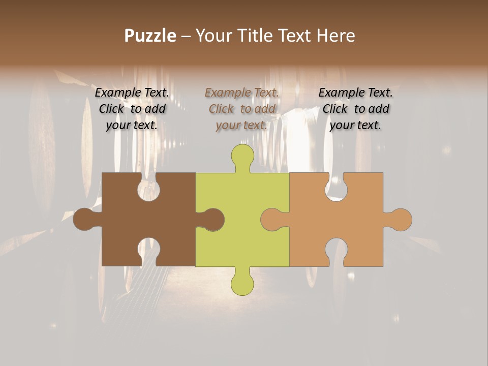 French Oak Barrels With Wine Being Stored In Pleisir De Merle Wine Cellar In Franschhoek, Western Cape, South Africa PowerPoint Template