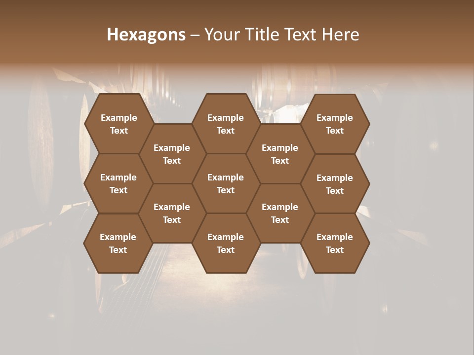 French Oak Barrels With Wine Being Stored In Pleisir De Merle Wine Cellar In Franschhoek, Western Cape, South Africa PowerPoint Template