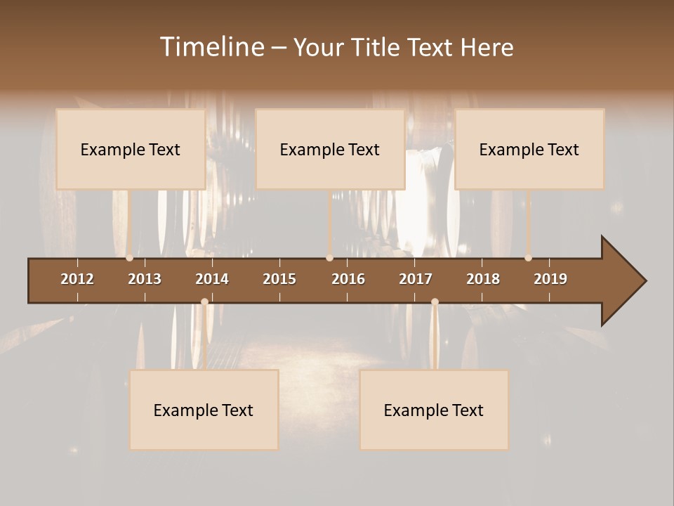 French Oak Barrels With Wine Being Stored In Pleisir De Merle Wine Cellar In Franschhoek, Western Cape, South Africa PowerPoint Template
