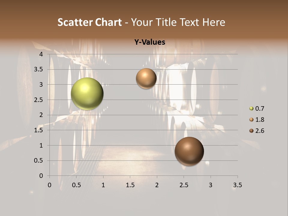 French Oak Barrels With Wine Being Stored In Pleisir De Merle Wine Cellar In Franschhoek, Western Cape, South Africa PowerPoint Template