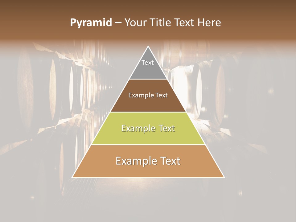 French Oak Barrels With Wine Being Stored In Pleisir De Merle Wine Cellar In Franschhoek, Western Cape, South Africa PowerPoint Template