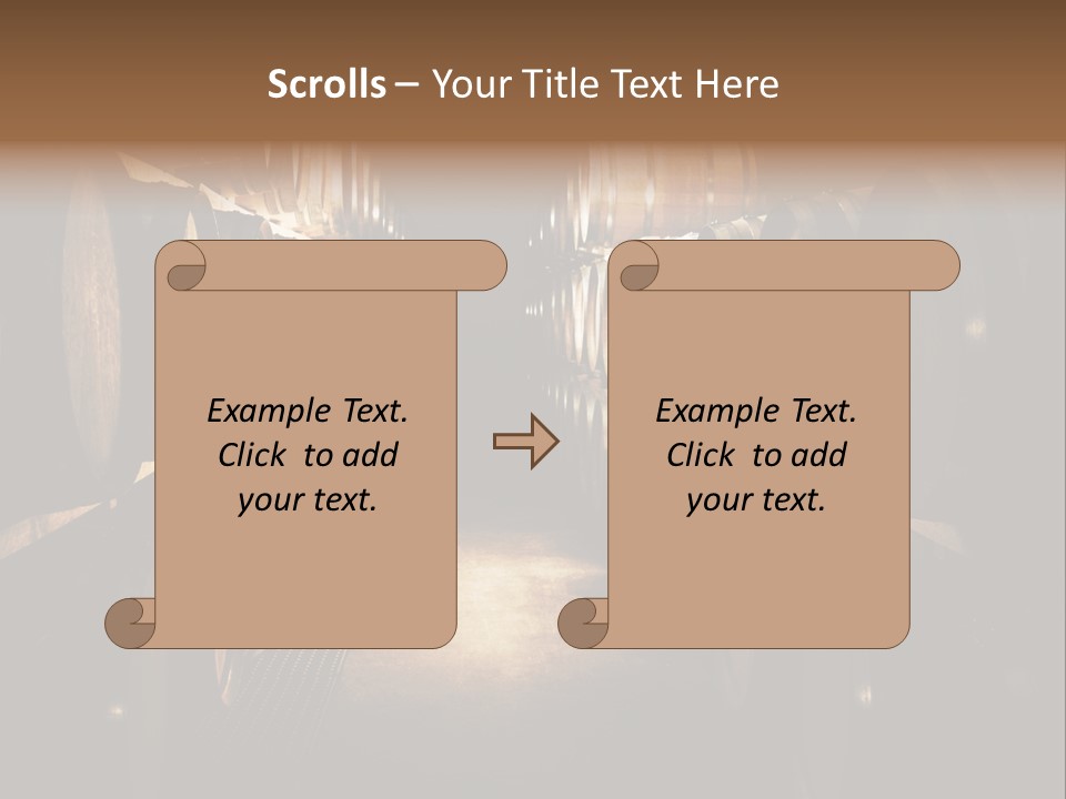 French Oak Barrels With Wine Being Stored In Pleisir De Merle Wine Cellar In Franschhoek, Western Cape, South Africa PowerPoint Template