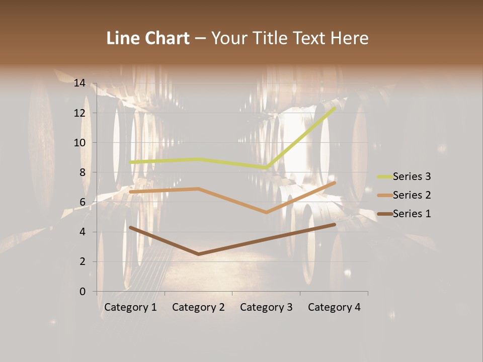 French Oak Barrels With Wine Being Stored In Pleisir De Merle Wine Cellar In Franschhoek, Western Cape, South Africa PowerPoint Template