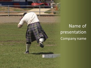 Shot-Putter - Scottish Games PowerPoint Template