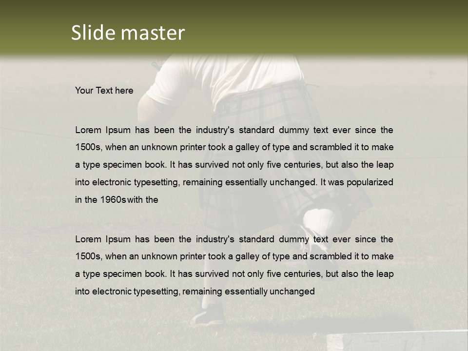 Shot-Putter - Scottish Games PowerPoint Template
