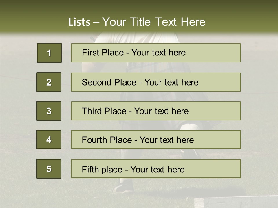 Shot-Putter - Scottish Games PowerPoint Template