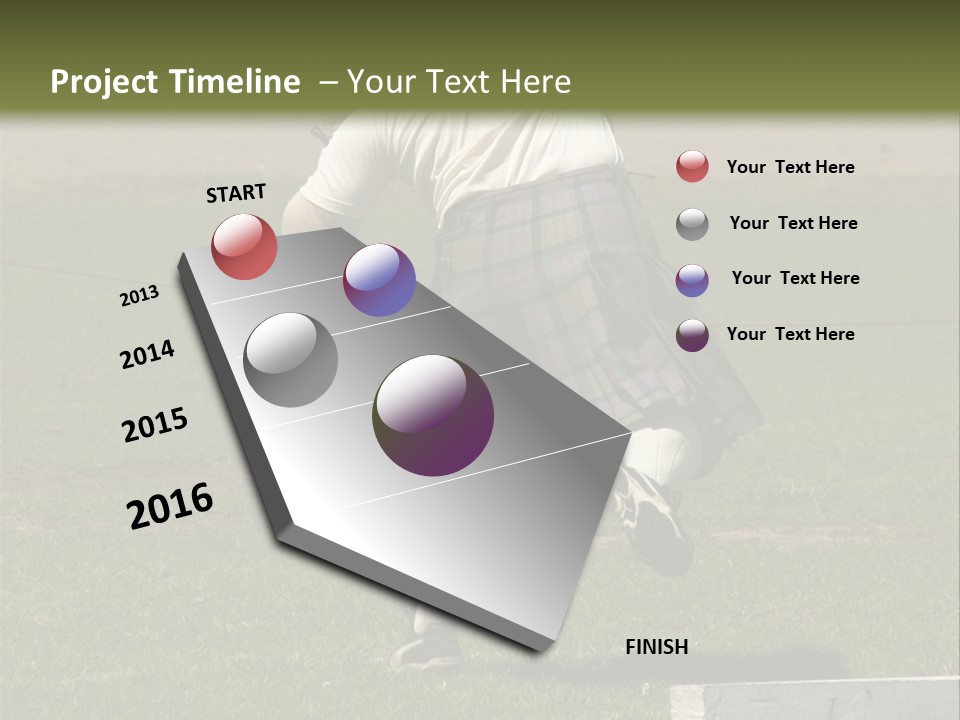 Shot-Putter - Scottish Games PowerPoint Template