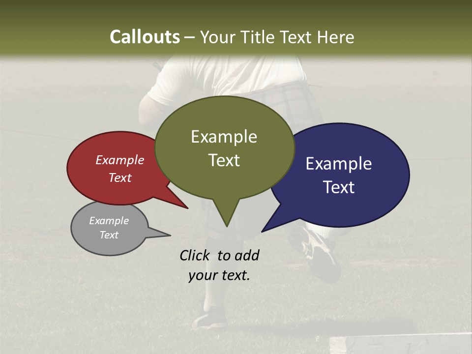 Shot-Putter - Scottish Games PowerPoint Template