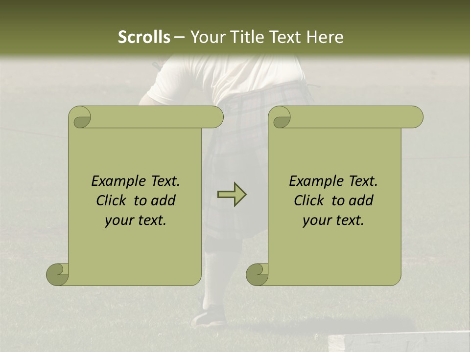 Shot-Putter - Scottish Games PowerPoint Template