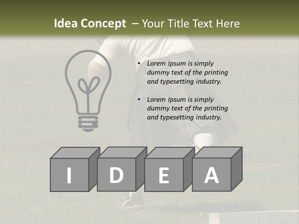 Shot-Putter - Scottish Games PowerPoint Template