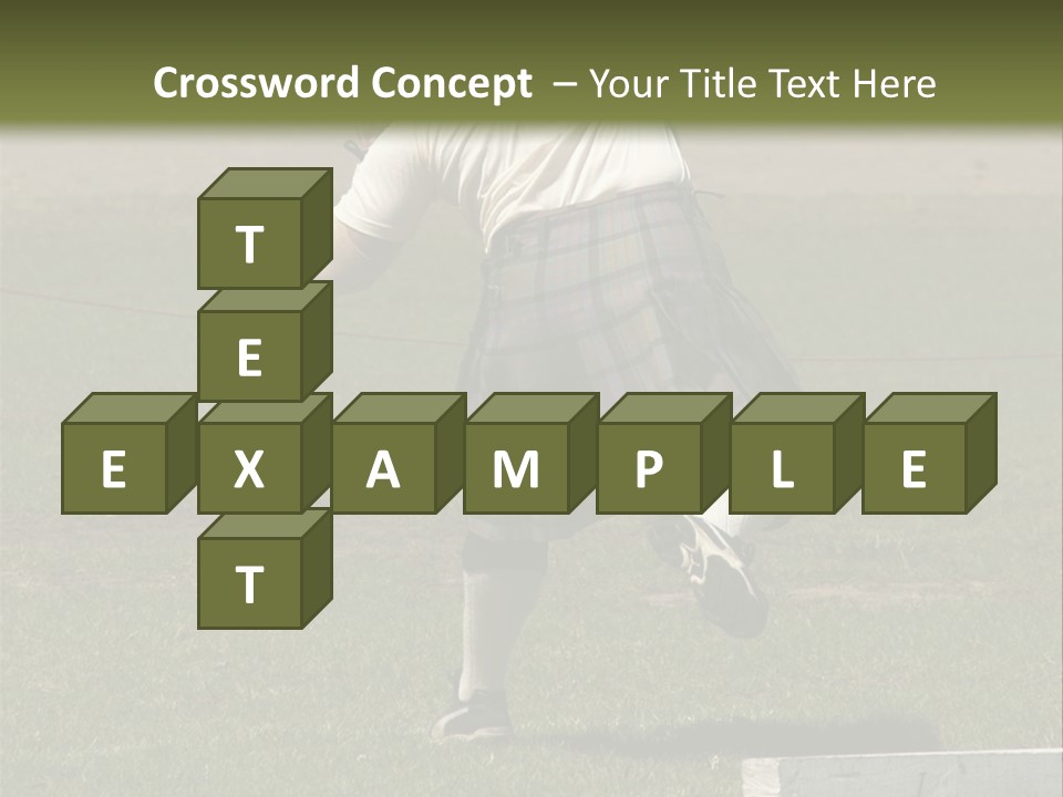 Shot-Putter - Scottish Games PowerPoint Template