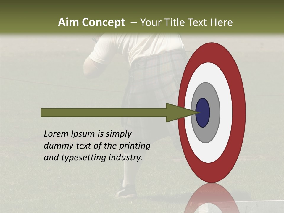 Shot-Putter - Scottish Games PowerPoint Template