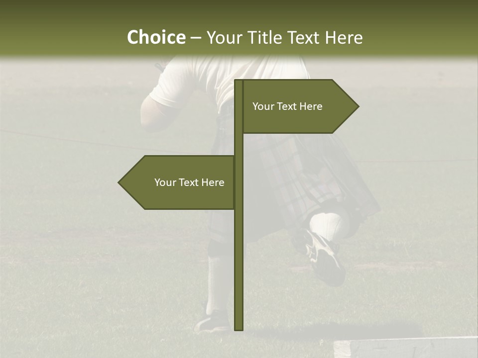 Shot-Putter - Scottish Games PowerPoint Template