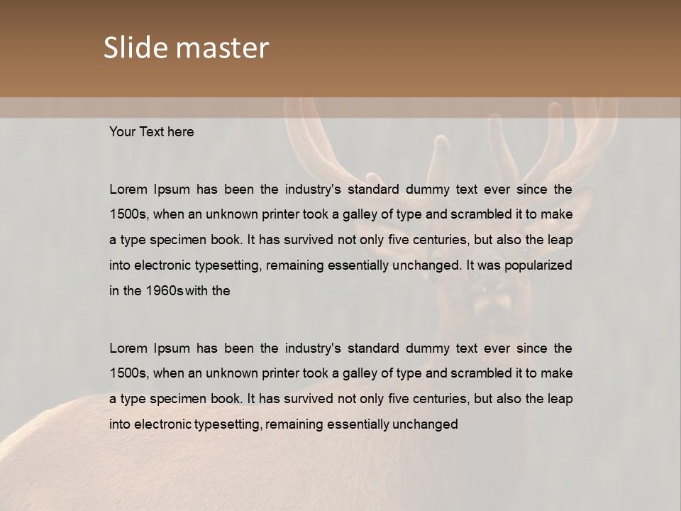 Reversible Elk PowerPoint Template