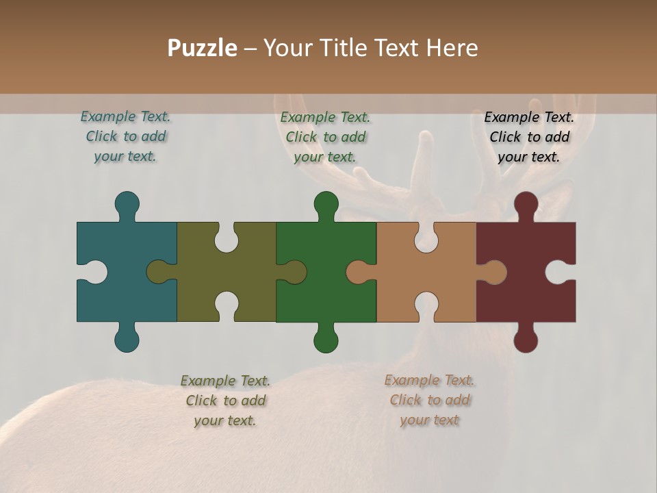 Reversible Elk PowerPoint Template