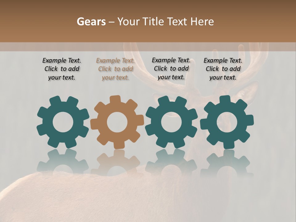 Reversible Elk PowerPoint Template