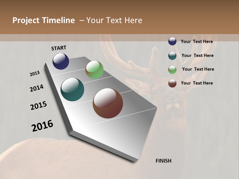 Reversible Elk PowerPoint Template