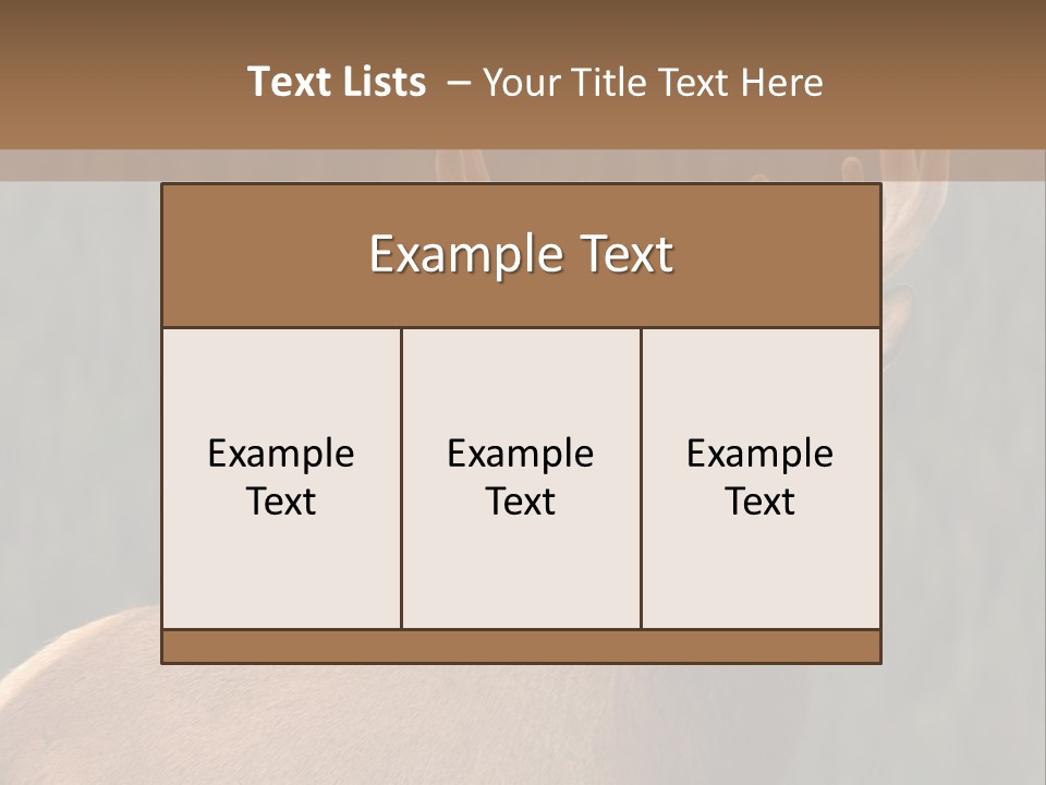 Reversible Elk PowerPoint Template