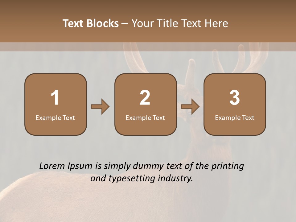 Reversible Elk PowerPoint Template