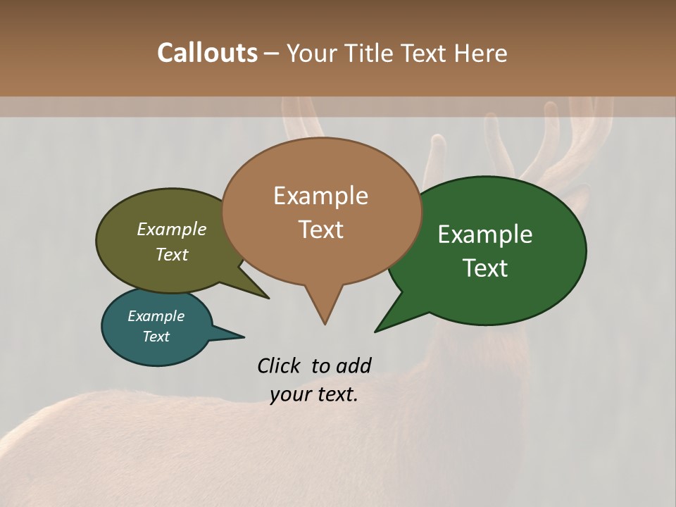 Reversible Elk PowerPoint Template