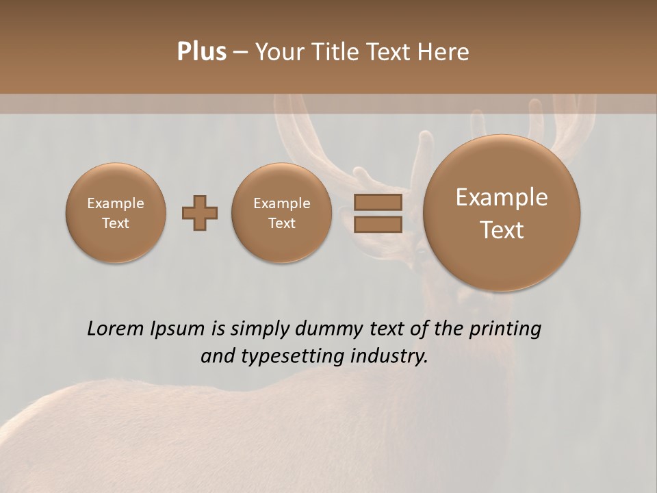 Reversible Elk PowerPoint Template