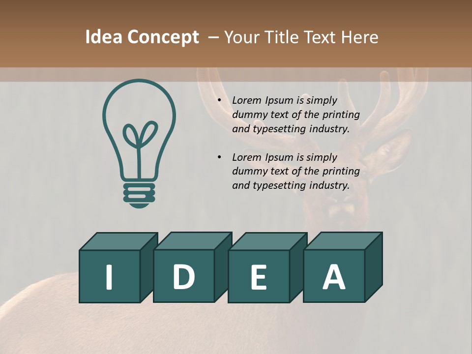 Reversible Elk PowerPoint Template