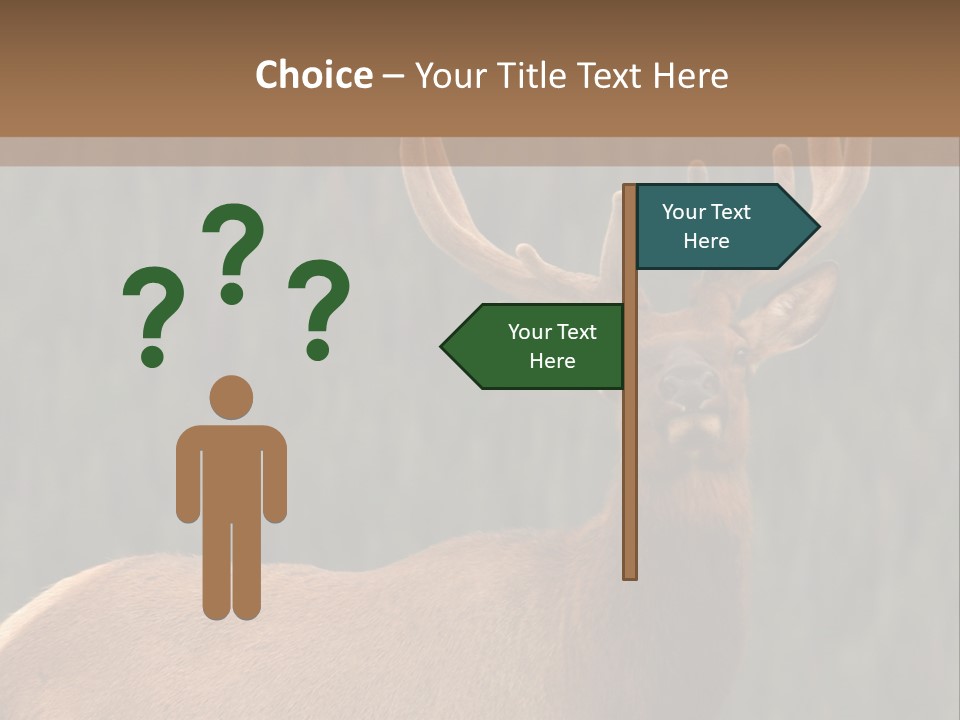 Reversible Elk PowerPoint Template
