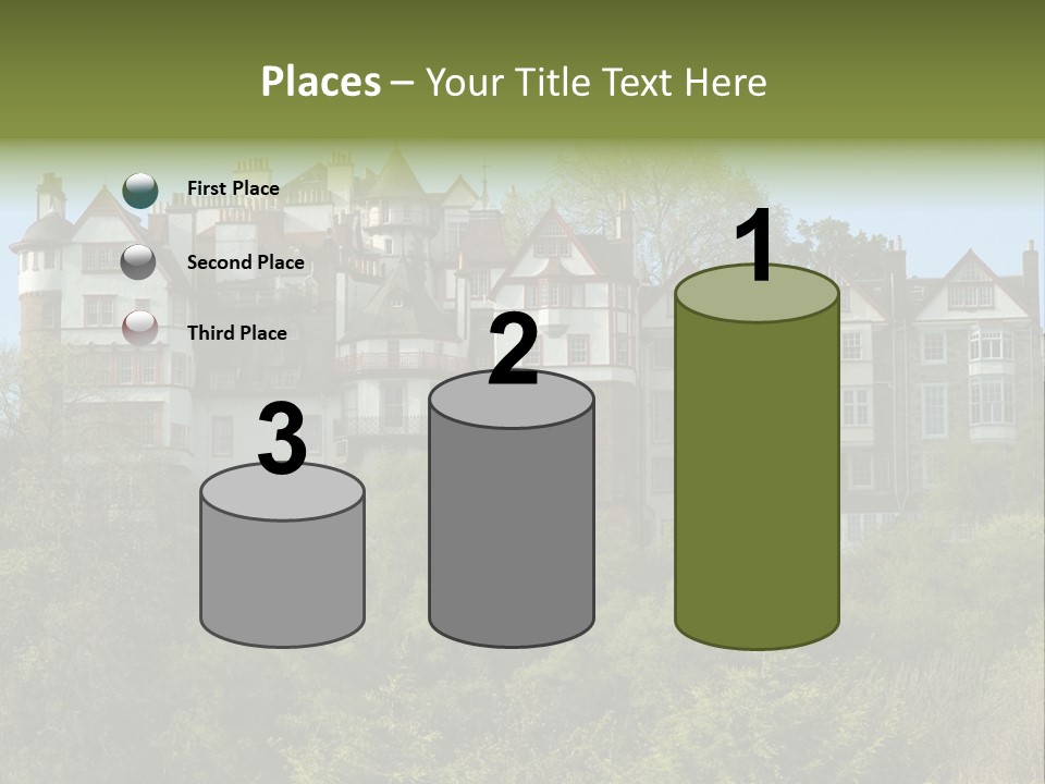 A Trustful Friend. Portrait Of Puppy Bernese Mountain Dog PowerPoint Template