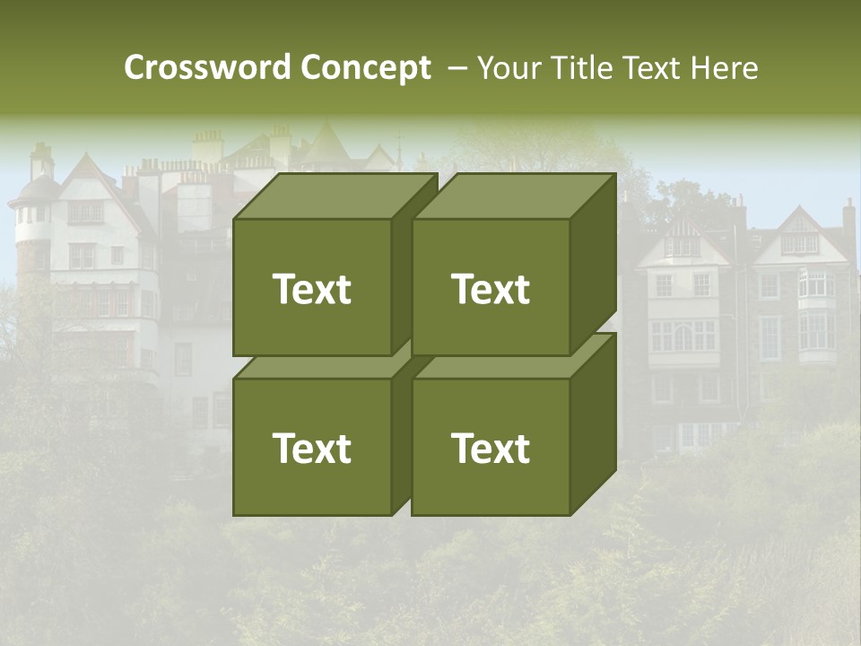 A Trustful Friend. Portrait Of Puppy Bernese Mountain Dog PowerPoint Template