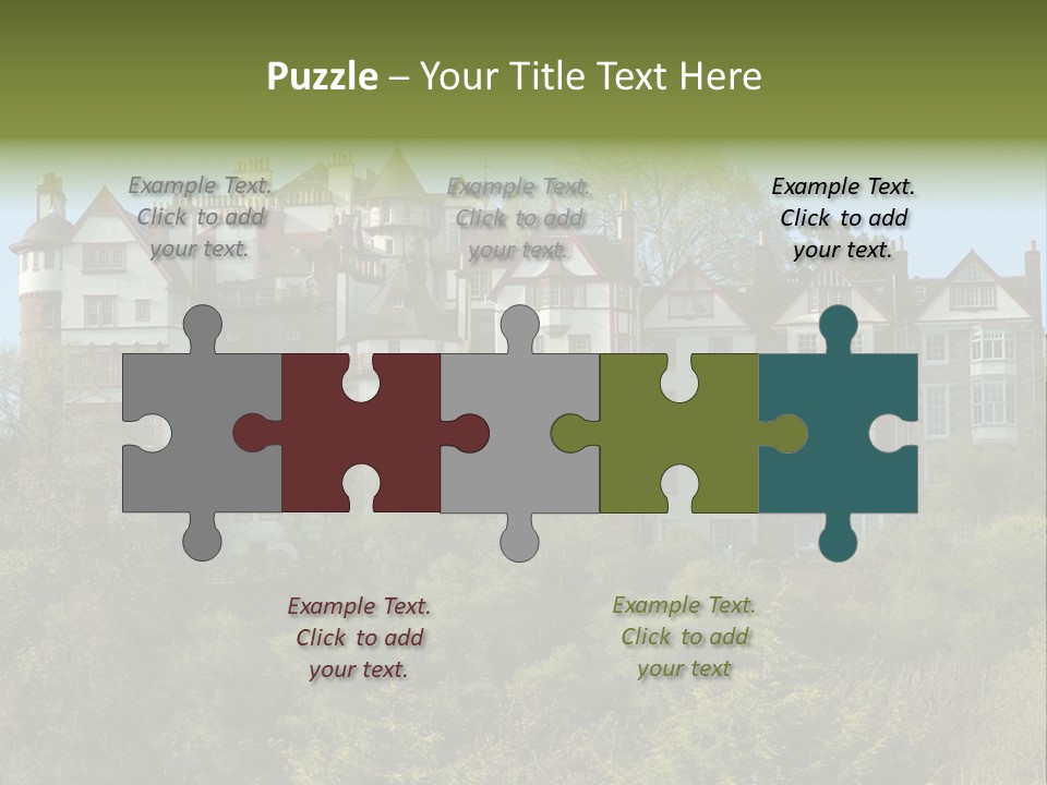 A Trustful Friend. Portrait Of Puppy Bernese Mountain Dog PowerPoint Template