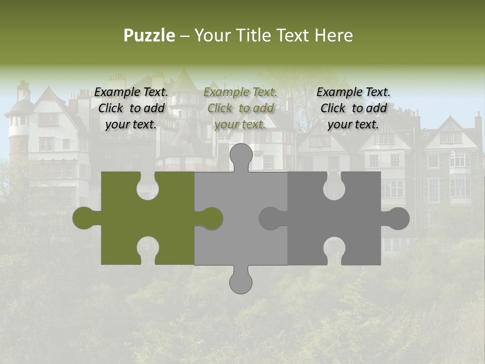 A Trustful Friend. Portrait Of Puppy Bernese Mountain Dog PowerPoint Template