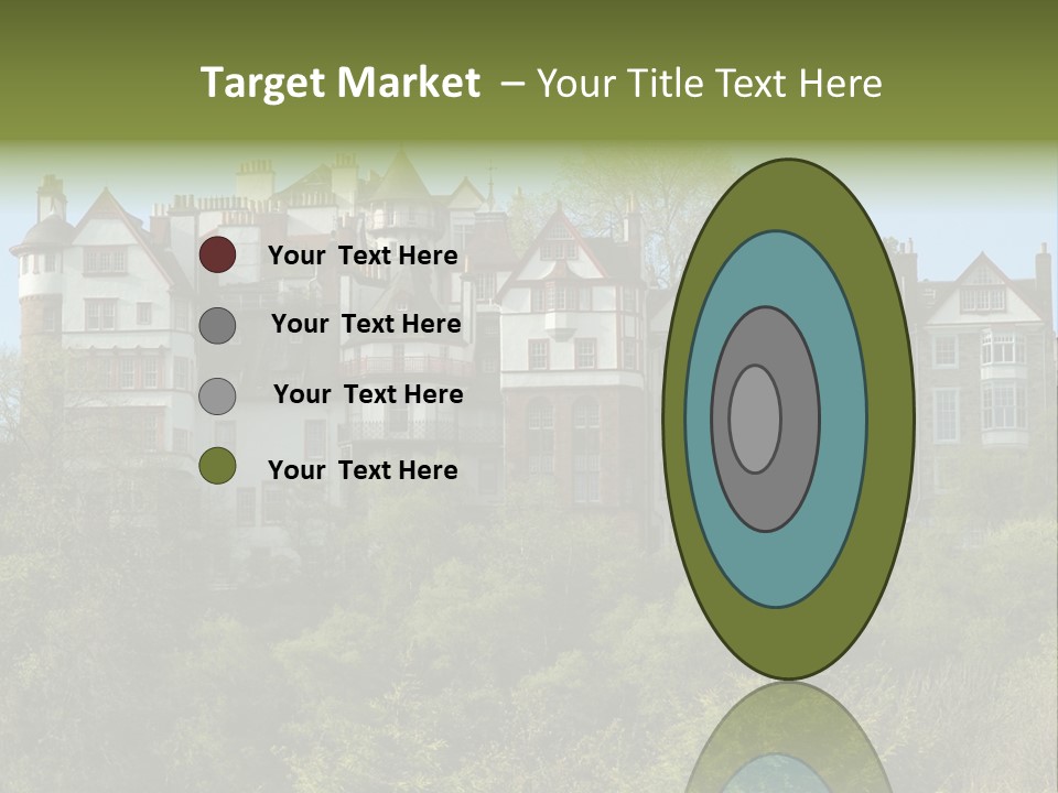 A Trustful Friend. Portrait Of Puppy Bernese Mountain Dog PowerPoint Template