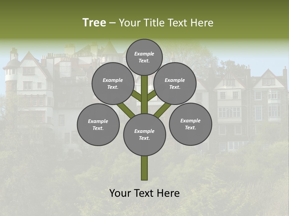 A Trustful Friend. Portrait Of Puppy Bernese Mountain Dog PowerPoint Template