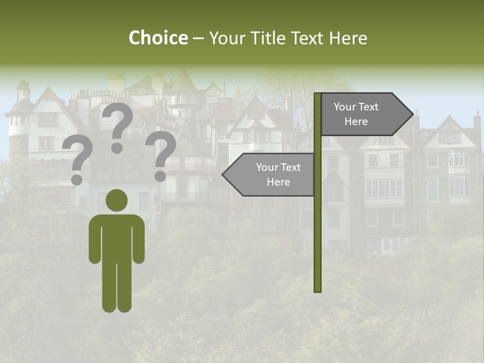 A Trustful Friend. Portrait Of Puppy Bernese Mountain Dog PowerPoint Template