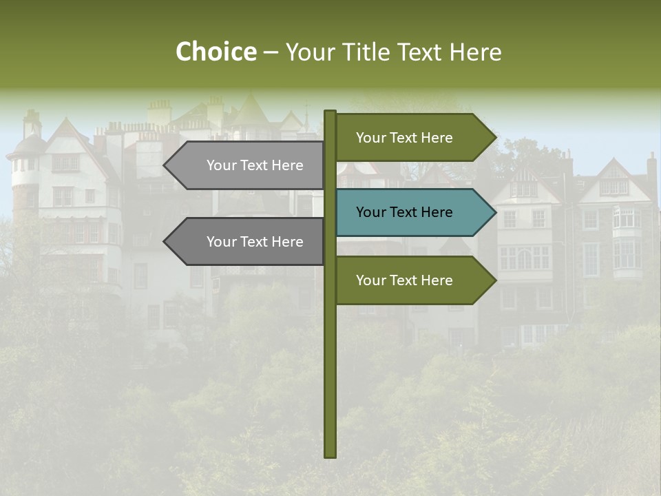 A Trustful Friend. Portrait Of Puppy Bernese Mountain Dog PowerPoint Template