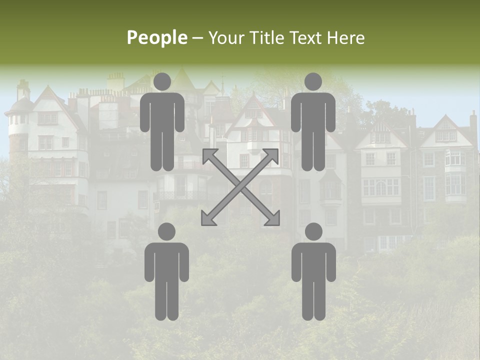 A Trustful Friend. Portrait Of Puppy Bernese Mountain Dog PowerPoint Template