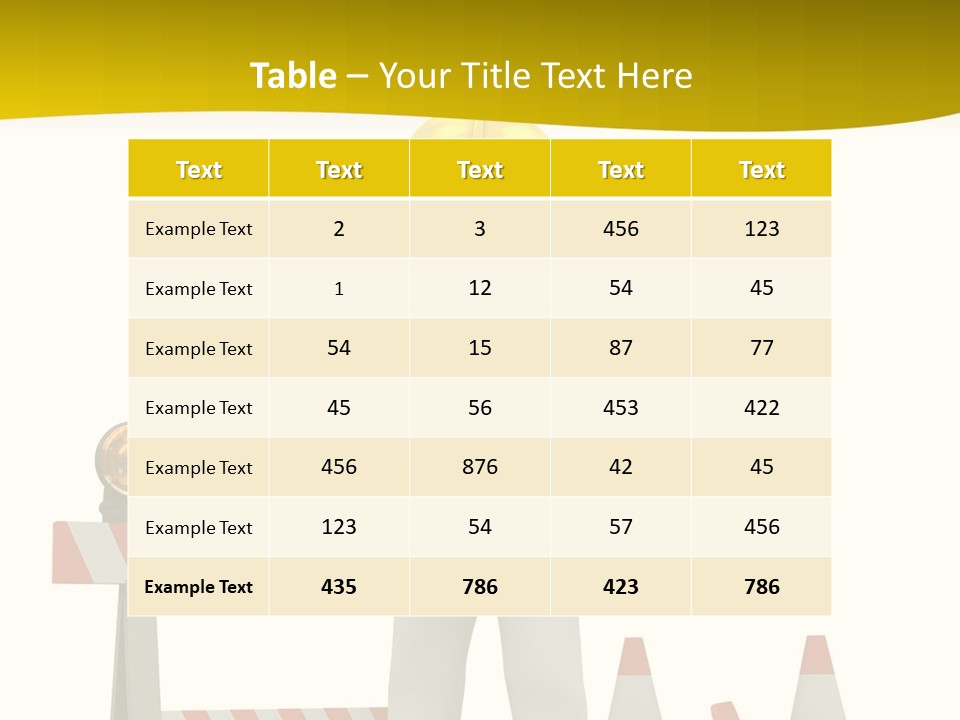 Sorry, Under Construction PowerPoint Template
