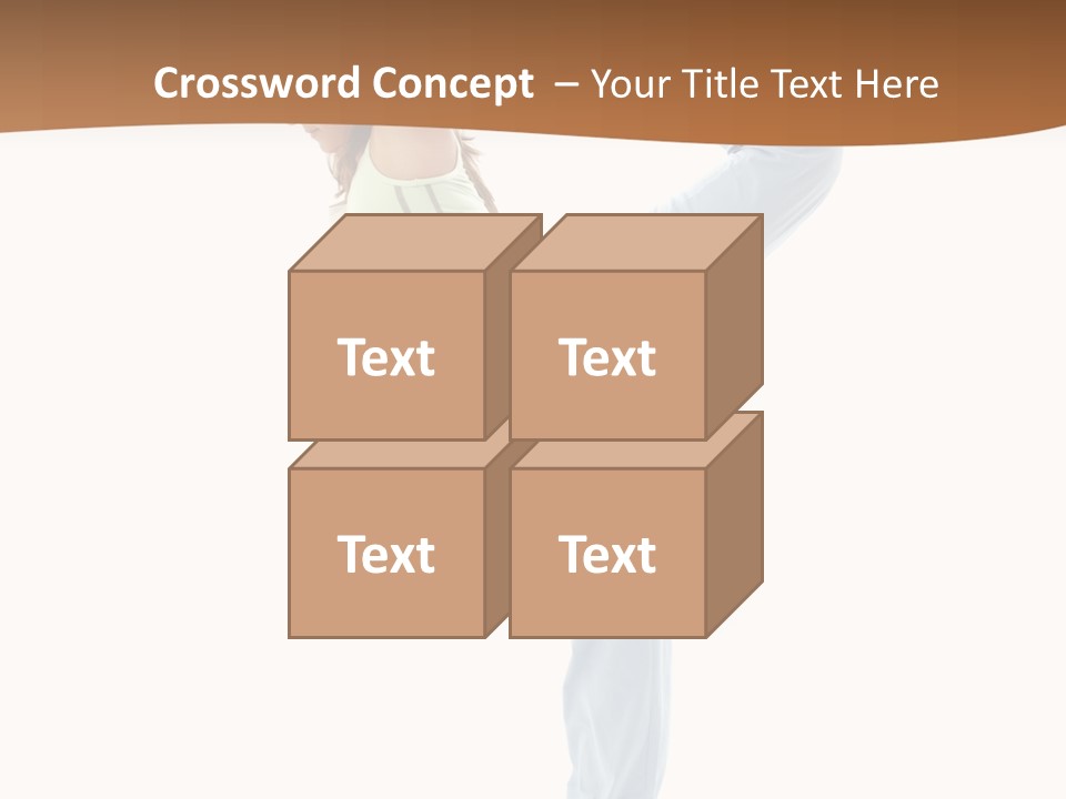 Sporty Girl Practicing Natarajasana Lord Of The Dance Pose PowerPoint Template